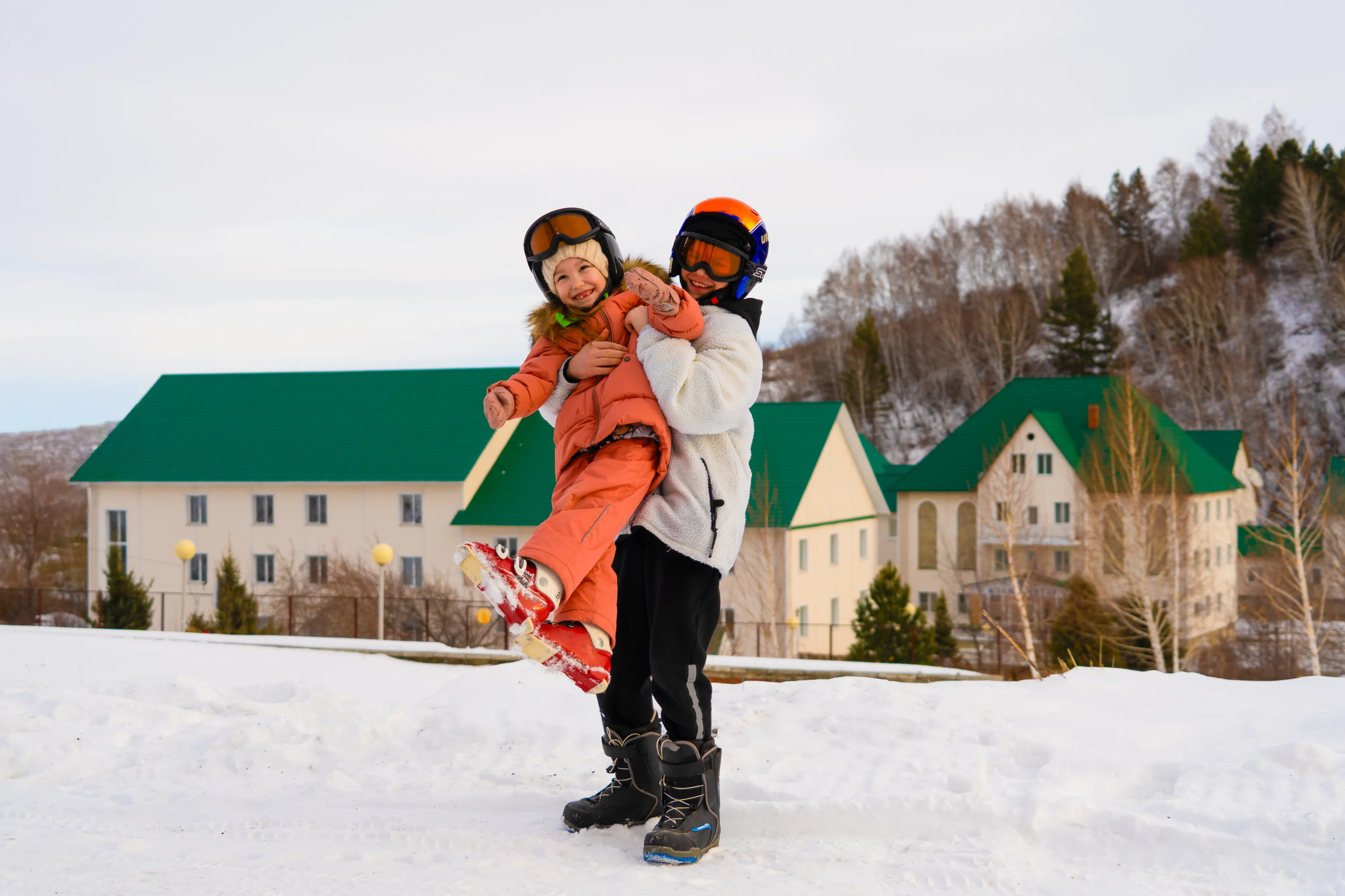 Дети на лыжах