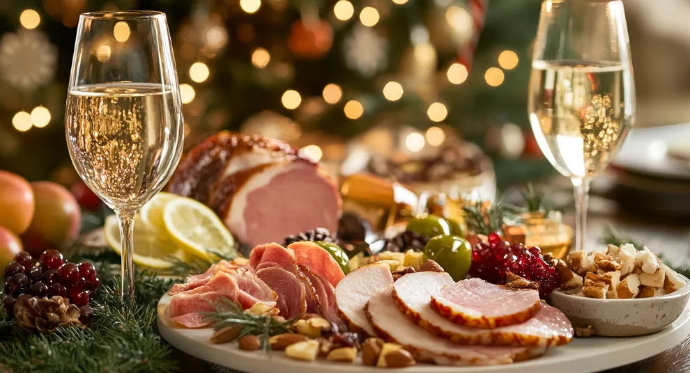 prazdnicnyi-rozdestvenskii-obedennyi-stol-s-elegantnymi-bludami-eda-i-prazdnicnyi-dekor-v-uutnoi-obstanovke (1)